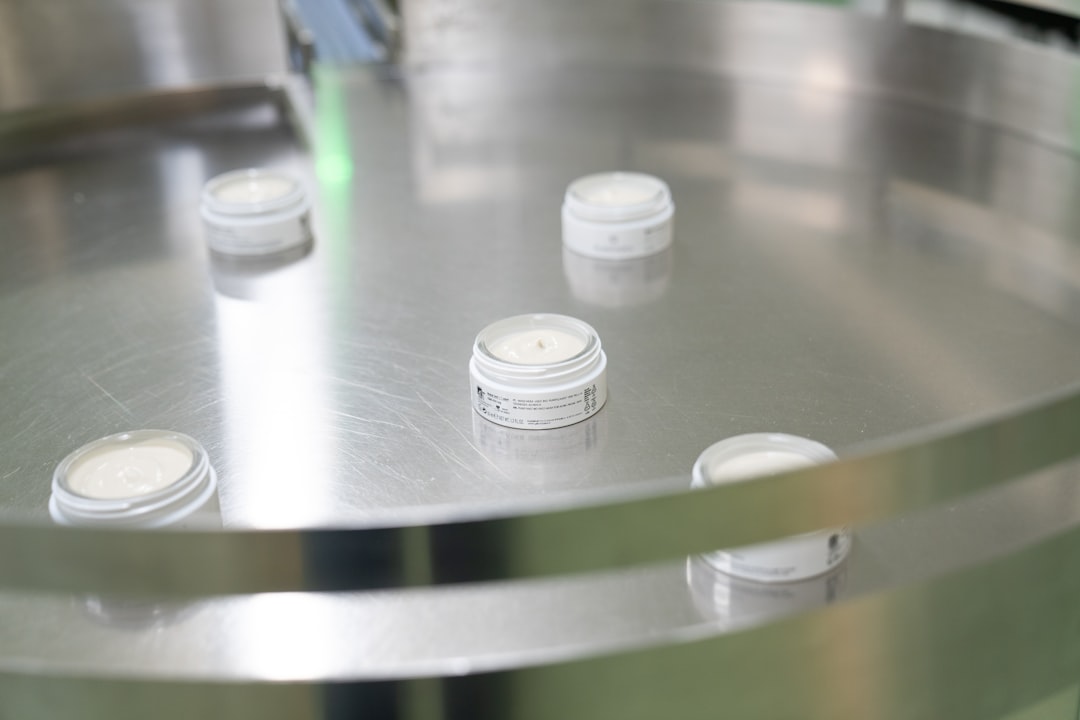 a group of small plastic containers